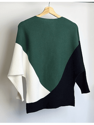 Polera de punto elasticada