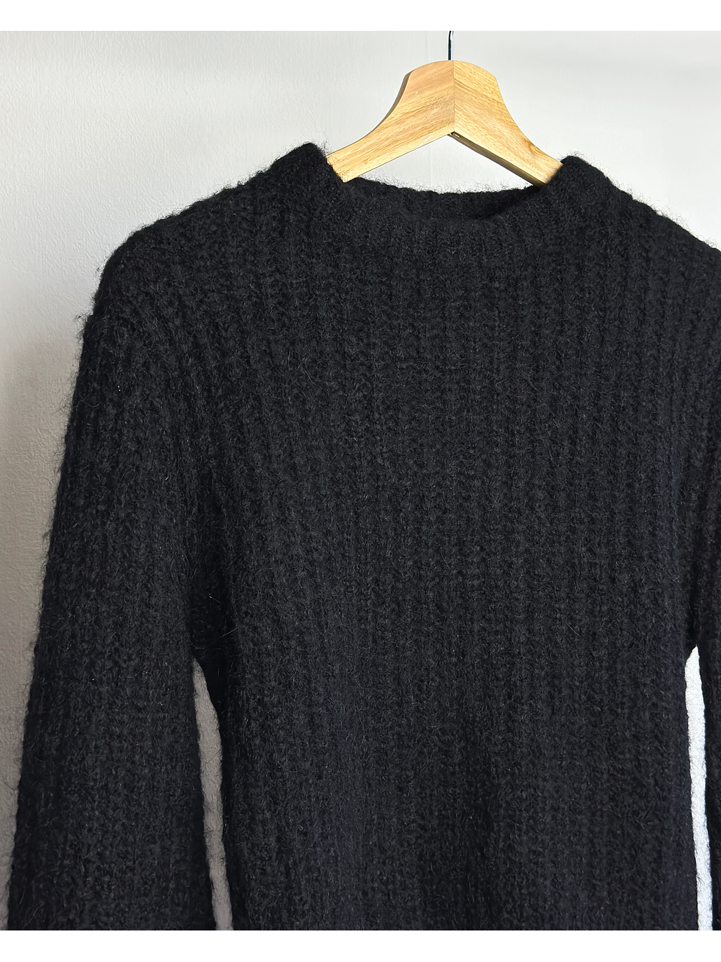 Chaleco negro alpaca  2