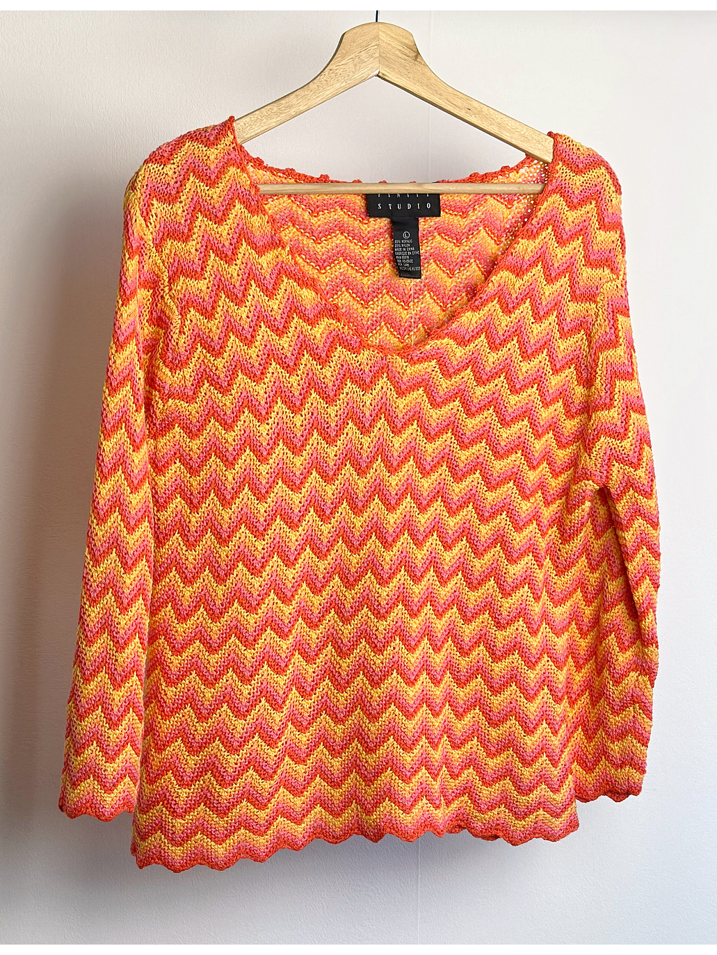 Chaleco tejido colores  1