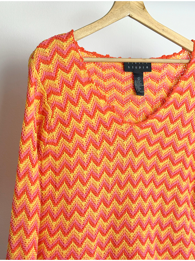 Chaleco tejido colores  2