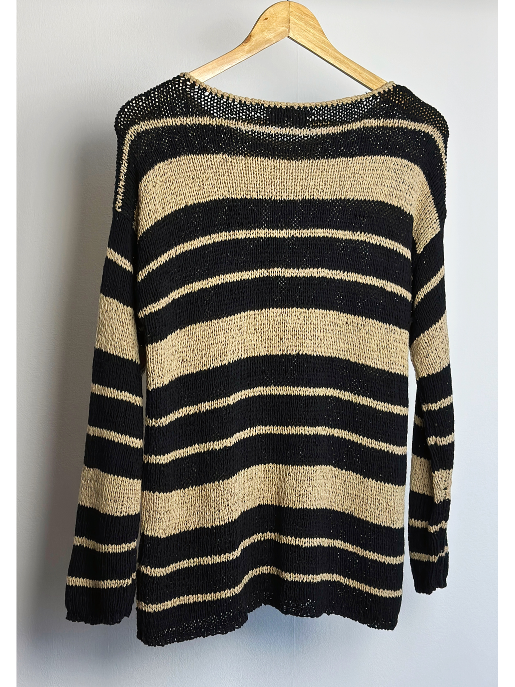 Chaleco beige rayado 3