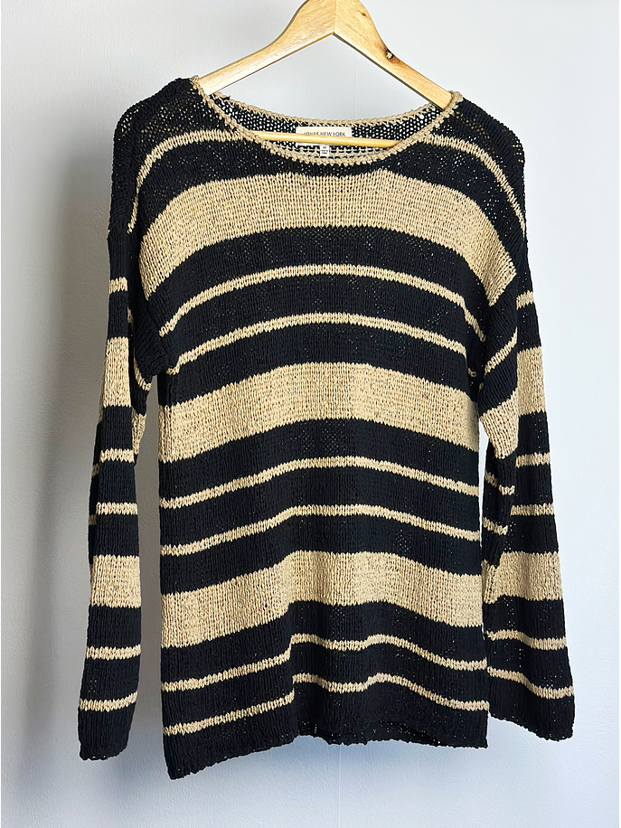 Chaleco beige rayado 1