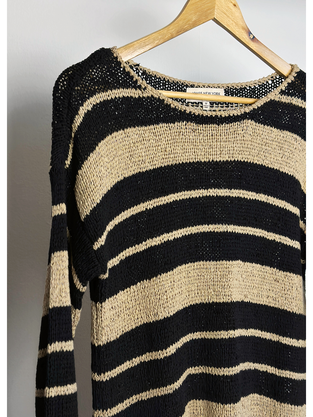 Chaleco beige rayado 2