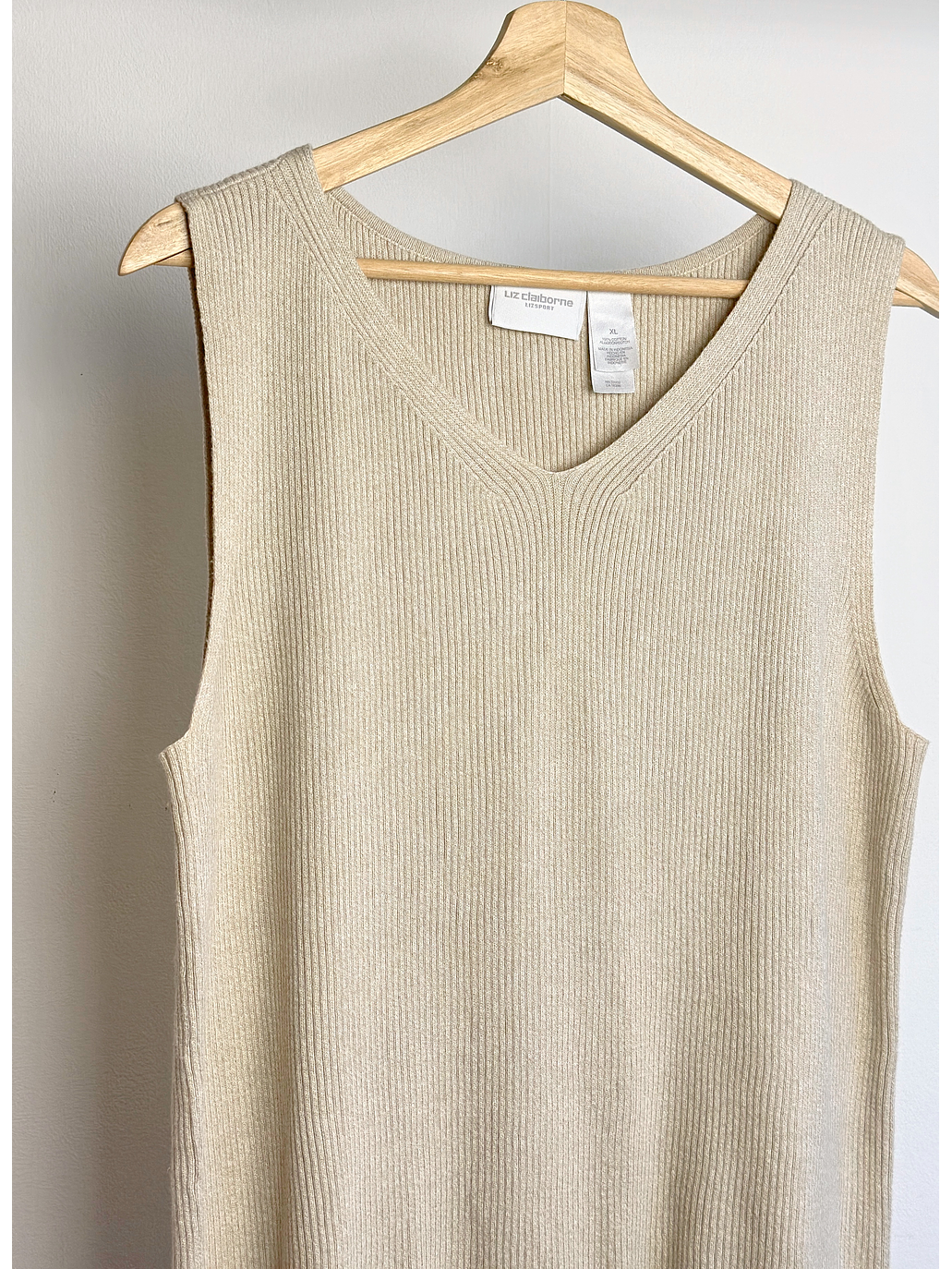 Top beige tejido 2