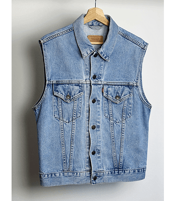 Chaqueta mezclilla celeste