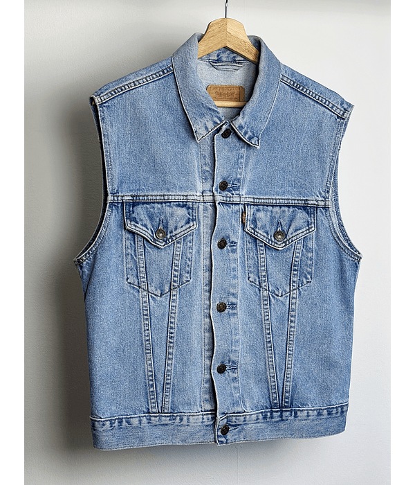 Chaqueta mezclilla celeste