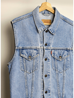 Chaqueta mezclilla celeste