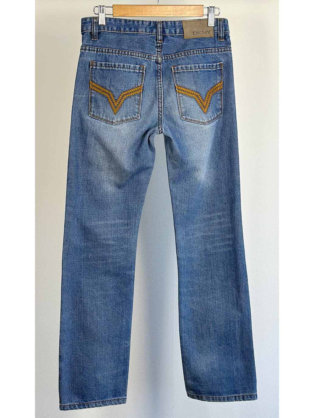 Jeans azul tiro medio 3