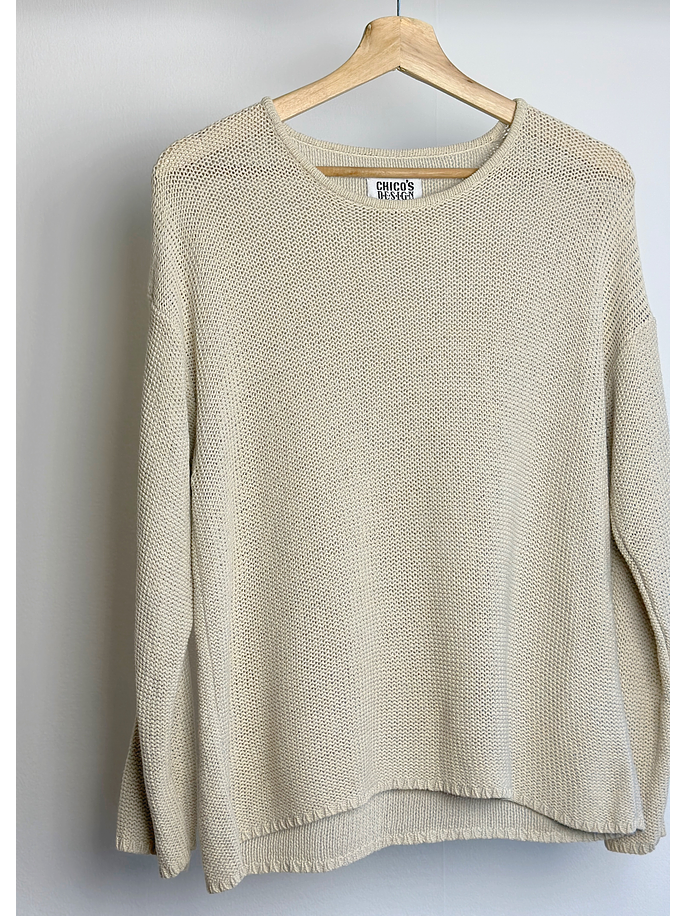 Chaleco beige seda  2