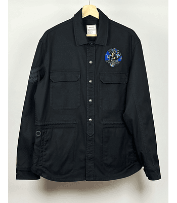 Chaqueta mezclilla estilo militar