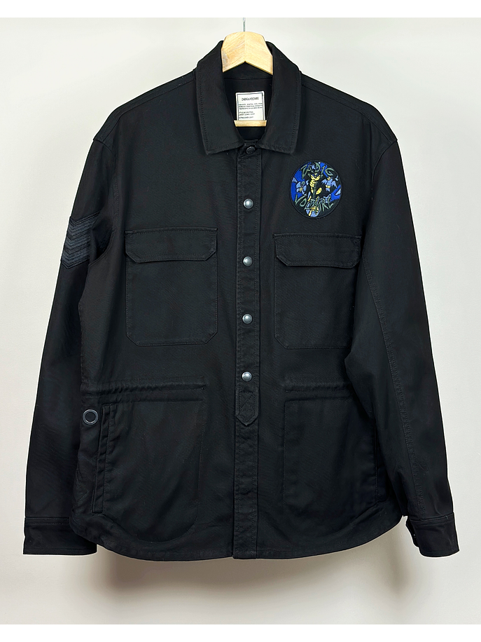 Chaqueta mezclilla estilo militar 1