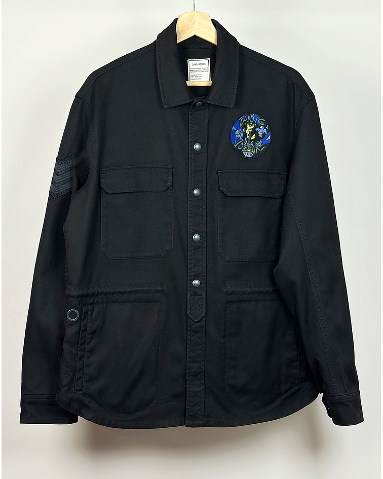 Chaqueta mezclilla estilo militar