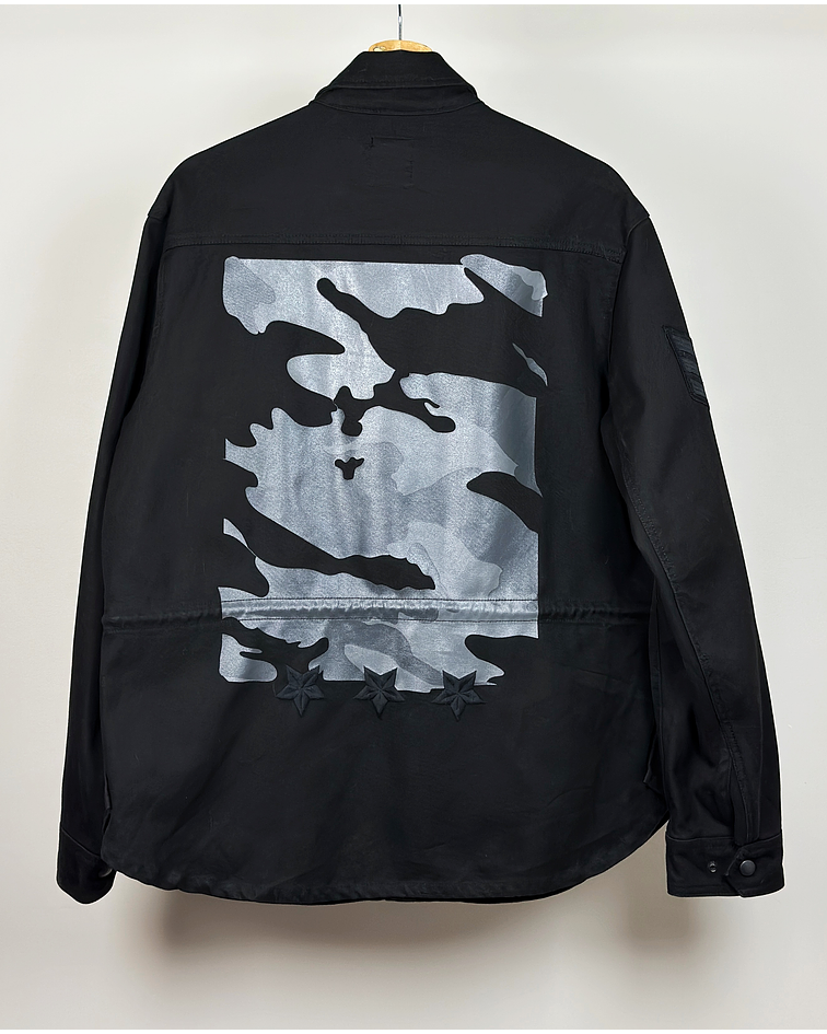 Chaqueta mezclilla estilo militar