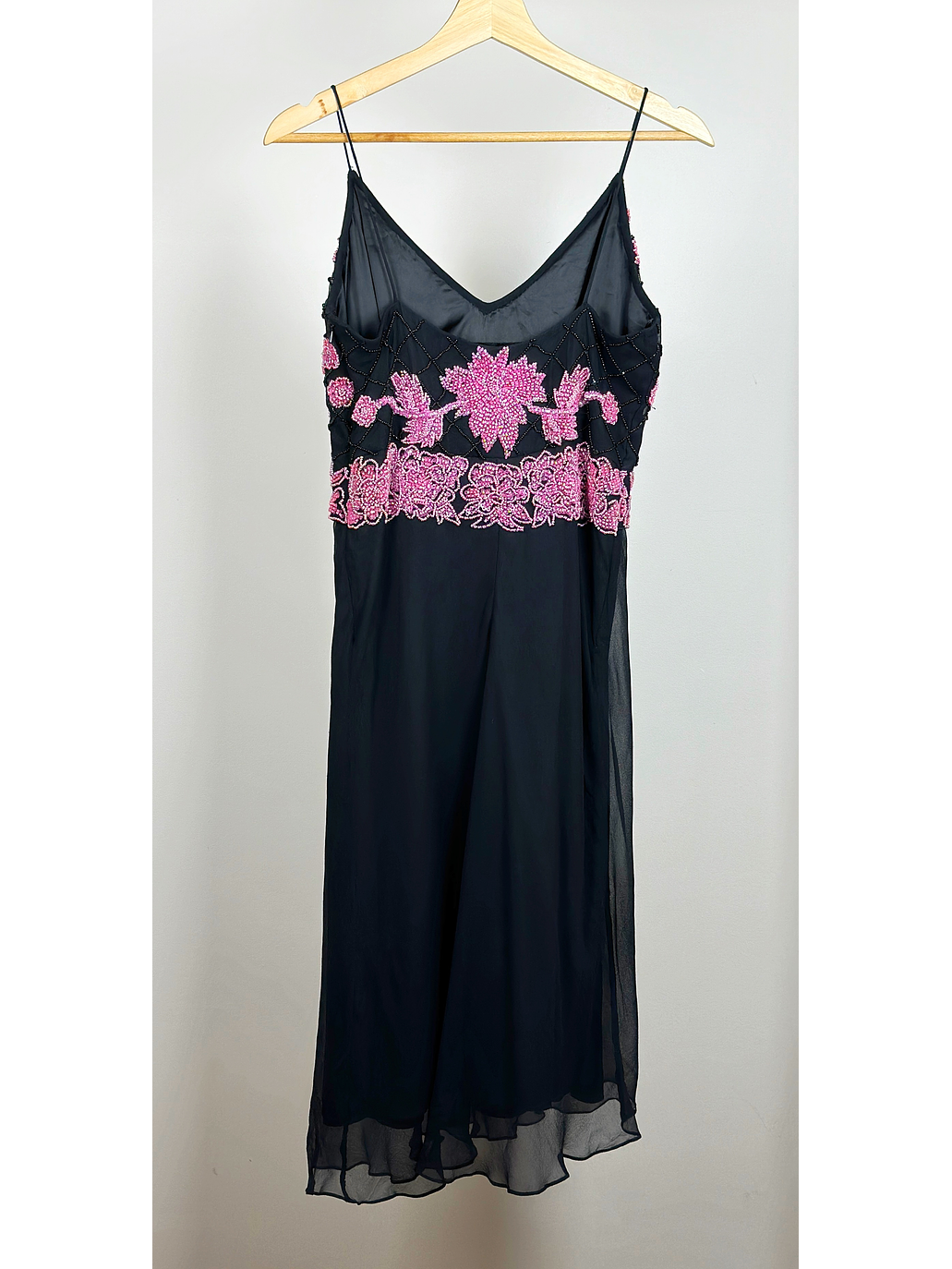 Vestido de seda bordado 4