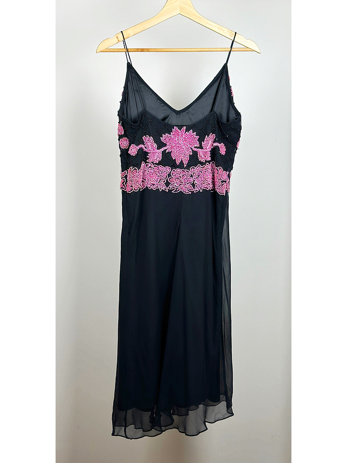 Vestido de seda bordado 4