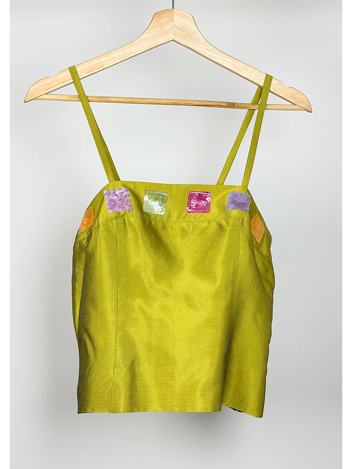 Top vintage verde  1