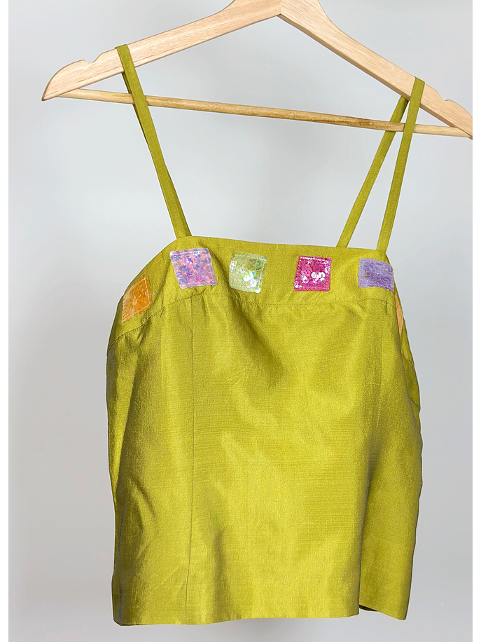 Top vintage verde  2