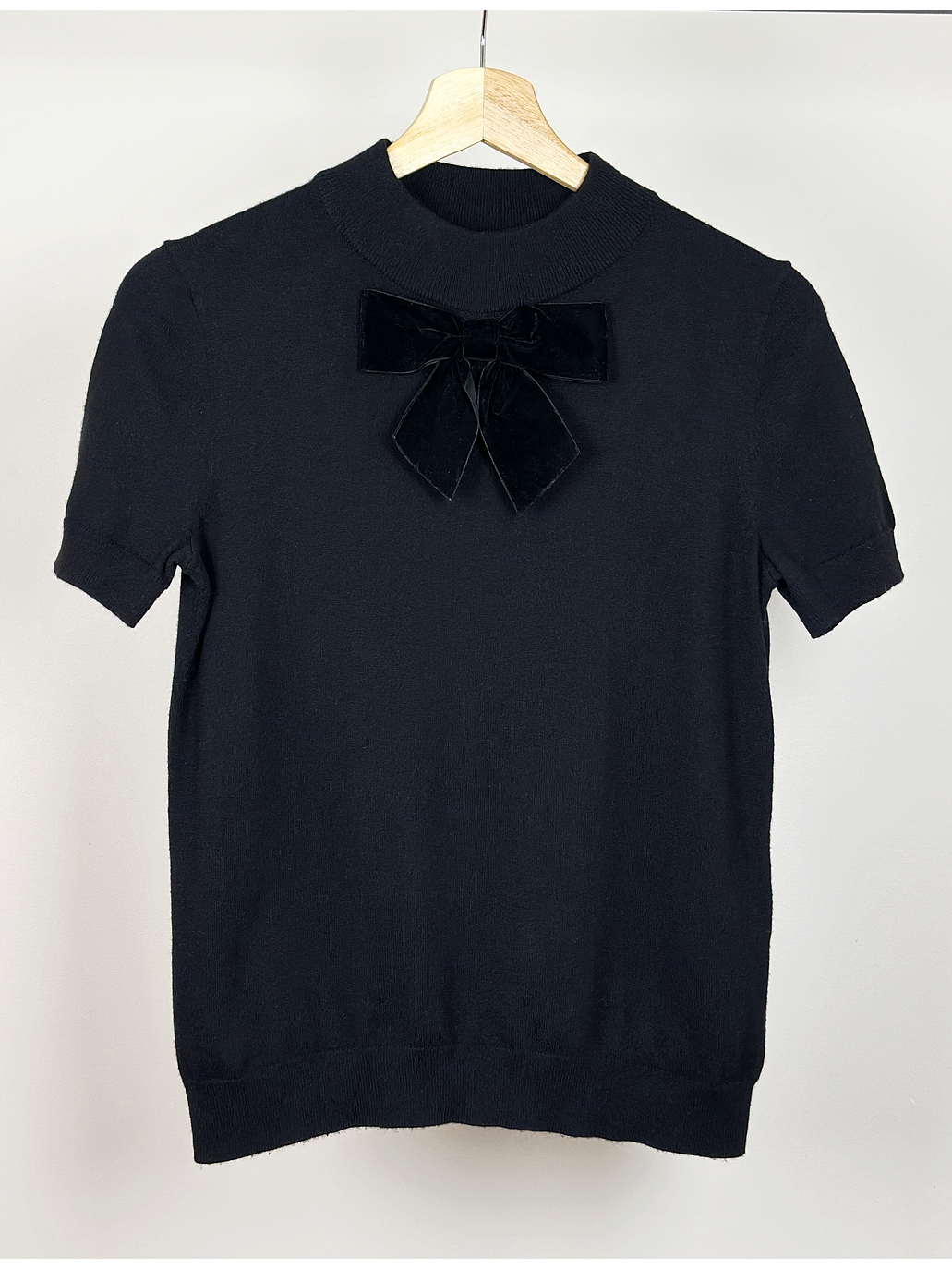 Polera de punto negra 1