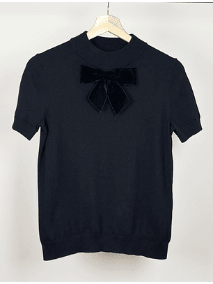 Polera de punto negra