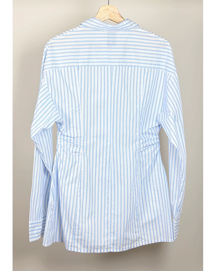 Camisa rayada drapeada