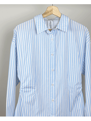 Camisa rayada drapeada