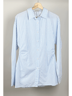 Camisa rayada drapeada