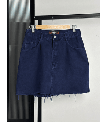 Falda mezclilla azul