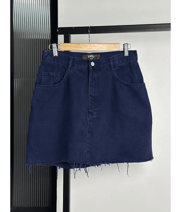 Falda mezclilla azul