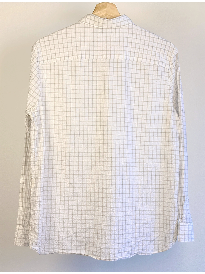 Camisa blanca cuadrillé 3
