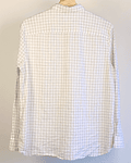 Camisa blanca cuadrillé