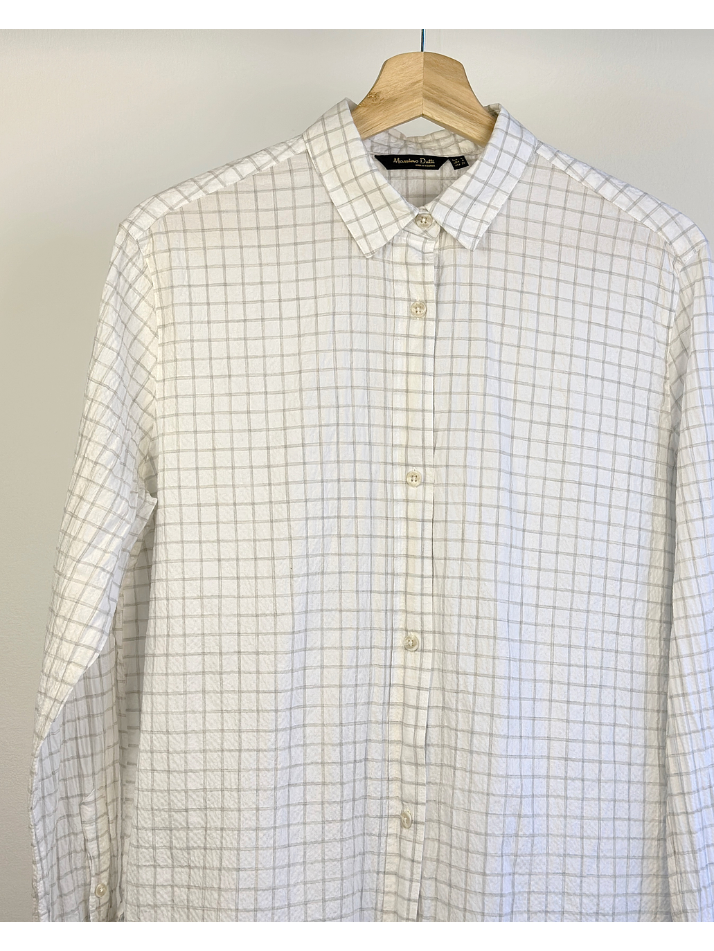 Camisa blanca cuadrillé 2