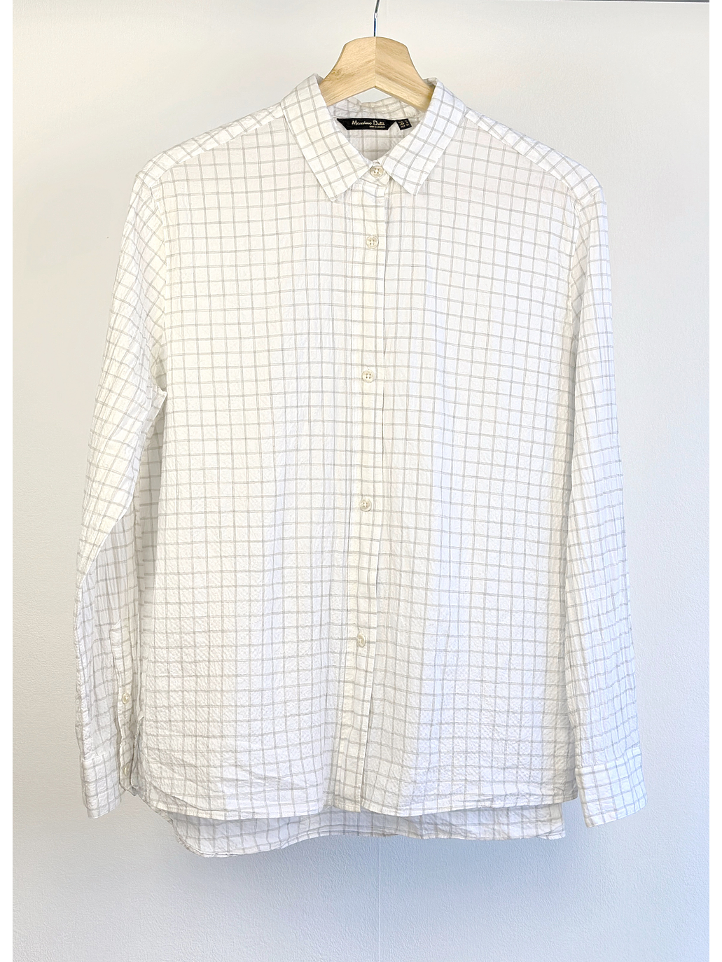 Camisa blanca cuadrillé 1