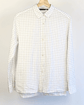 Camisa blanca cuadrillé