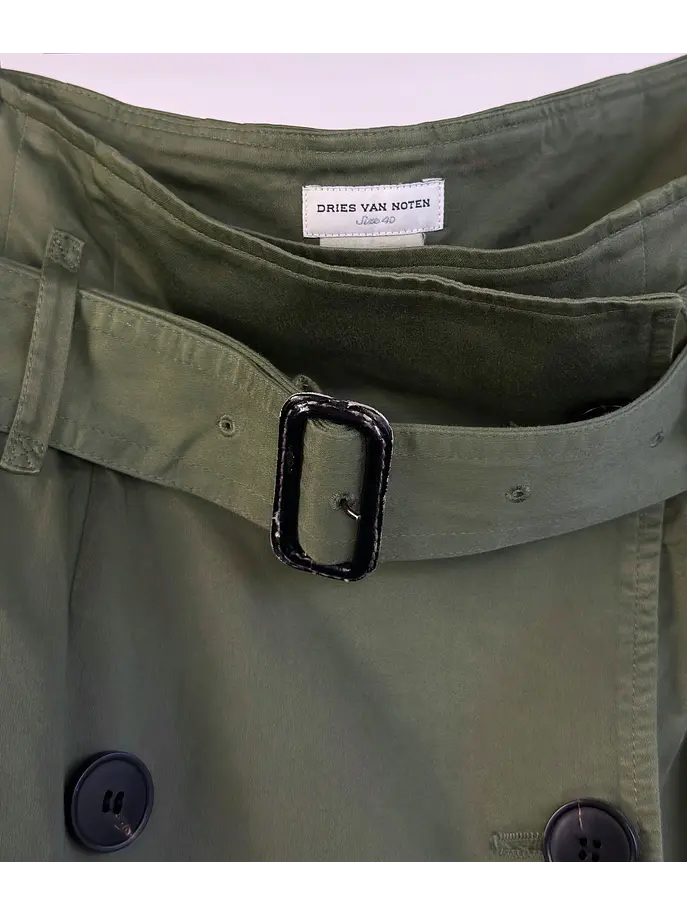 Falda verde militar 4