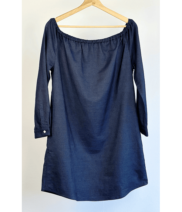 Vestido azul denim