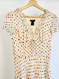 Vestido crema puntos  - Miniatura 2