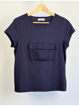 Polera azul cargo