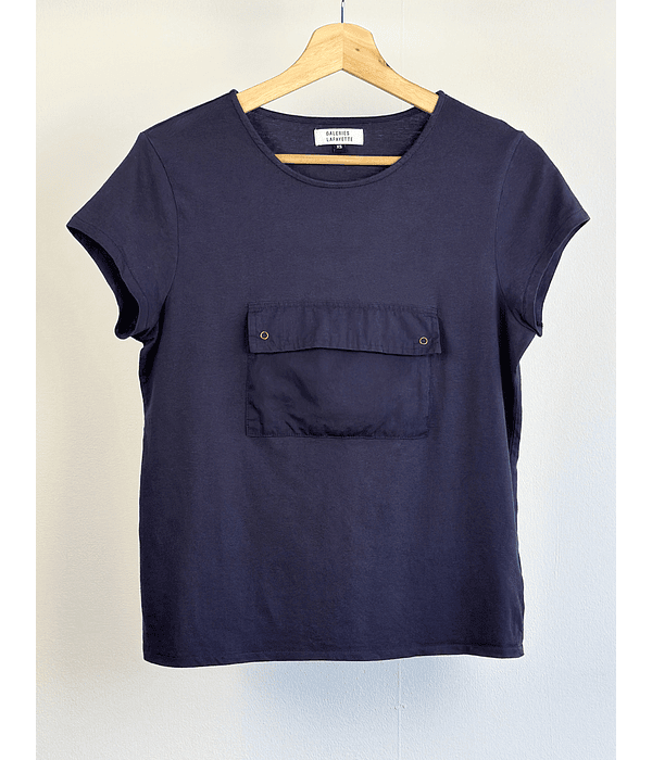 Polera azul cargo