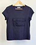 Polera azul cargo