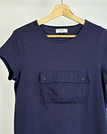 Polera azul cargo