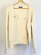 Chaleco abierto crema  - Miniatura 1