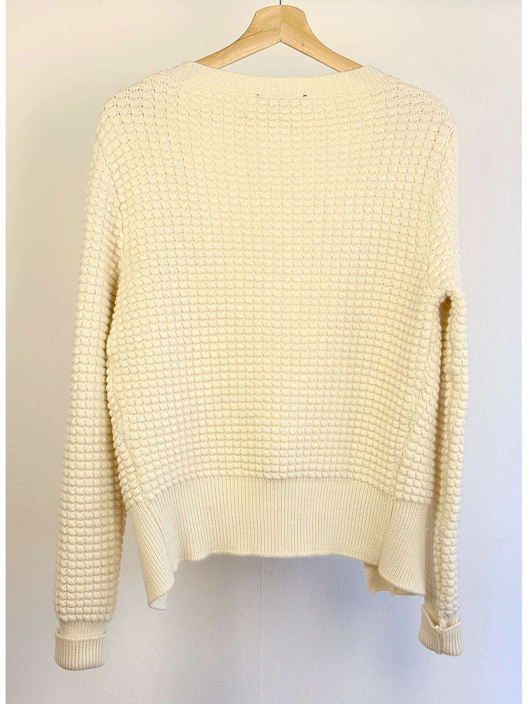 Chaleco abierto crema  4