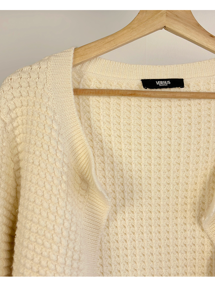 Chaleco abierto crema  3