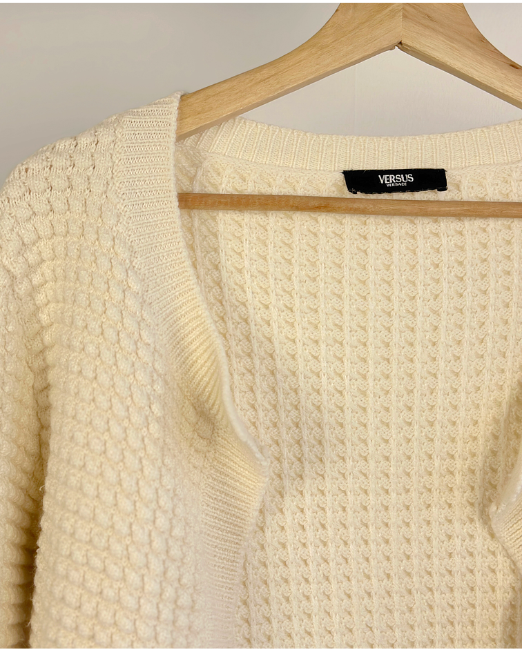 Chaleco abierto crema 