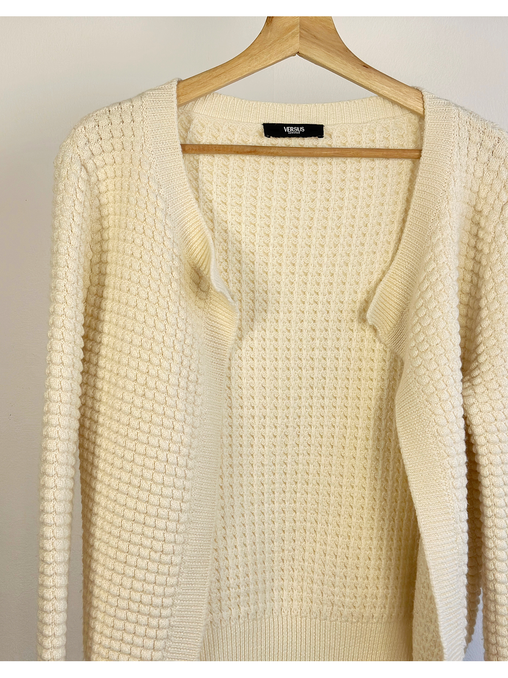 Chaleco abierto crema  2