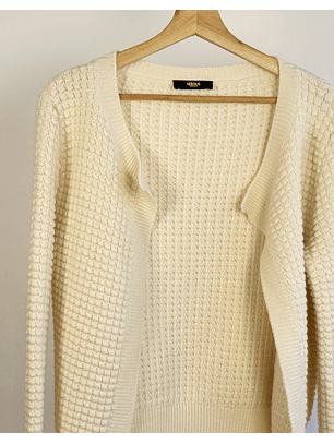 Chaleco abierto crema 