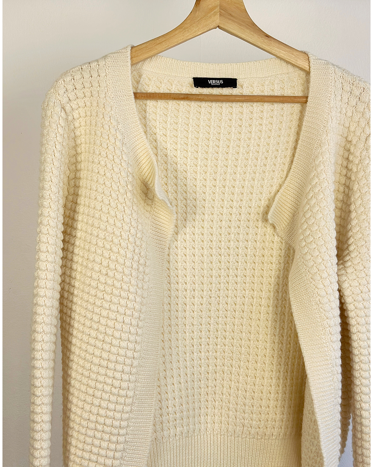 Chaleco abierto crema 