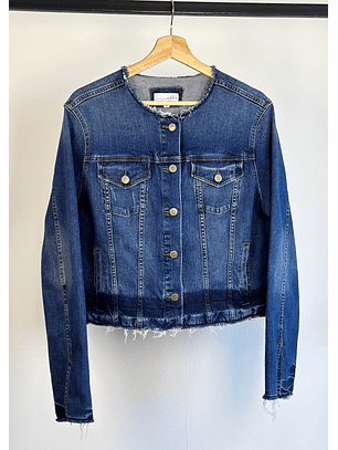 Chaqueta de mezclilla azul