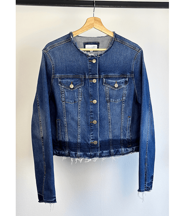 Chaqueta de mezclilla azul