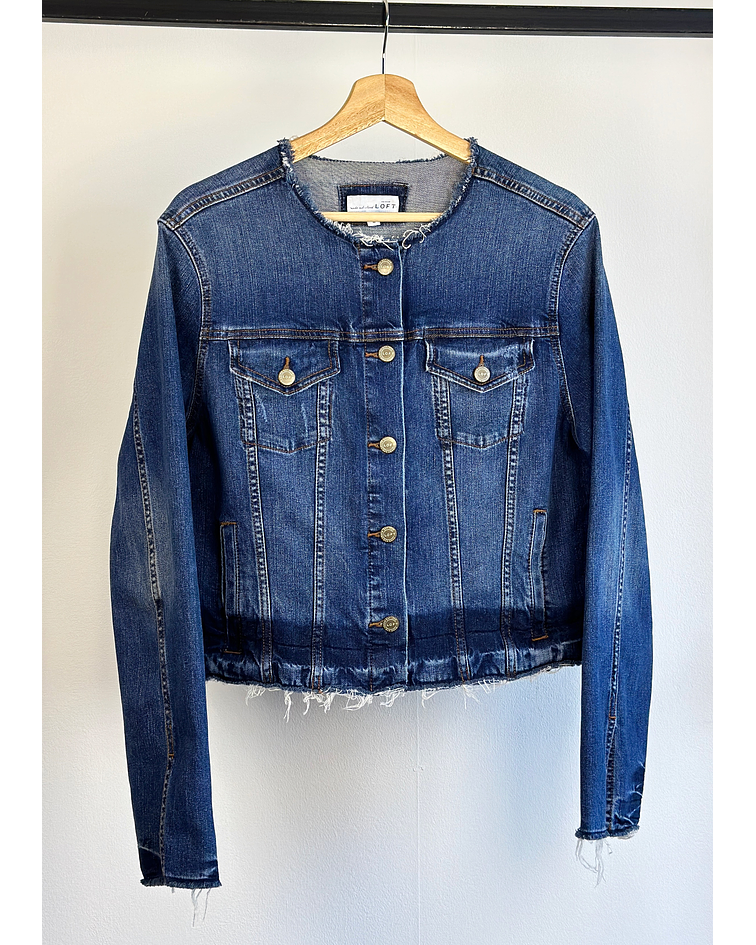 Chaqueta de mezclilla azul